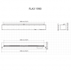 Queimador de Bioetanol automático FLA3 1990 Burner Planika BEV Technology™