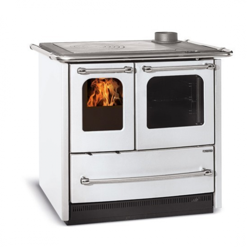 Fogão a lenha Sovrana Easy Evo 2.0 Branco Nordica Extraflame